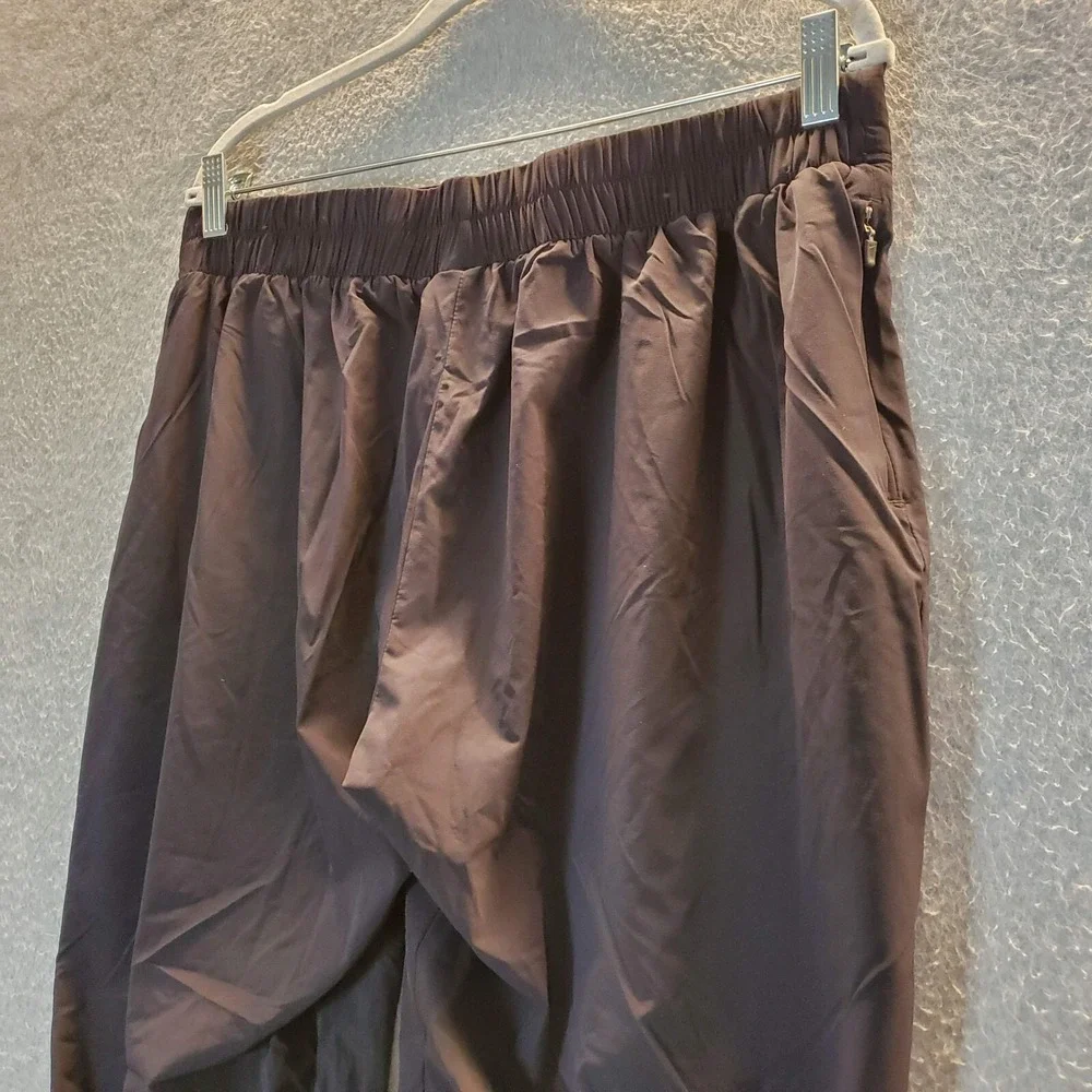 Nike‎ Women Activewear Pants XL Black Woven Bliss Skinny Jogger Logo Dri Fit